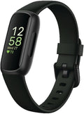 Fitbit Inspire 3 Health &amp;-Fitness-Tracker with Stress Management, Workout Intensity, Sleep Tracking, 24/7 Heart Rate and more, Midnight Zen/Black One Size (S &amp; L Bands Included)