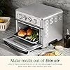 Cuisinart Air Fryer Toaster Oven, 1800W, 8-in-1 with Air Fry, Convection, Broil &amp; Warm, 0.6 Cubic Feet, 60-Minute Timer, TOA-70NAS, Stainless Steel