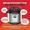 Instant Pot Duo Plus 9-in-1 Multicooker, Pressure Cooker, Slow Cook, Rice Maker, Steamer, Sauté, Yogurt, Warmer &amp; Sterilizer, Includes App with Over 800 Recipes, Stainless Steel, 6 Quarts