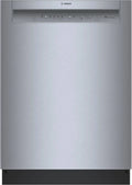 Bosch SHE3AEM5N 100 Series Dishwashers 24″ Stainless Steels