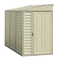 DuraMax Building Products 4-ft x 8-ft Sidemate Off-white Lean-to Vinyl Storage Sheds