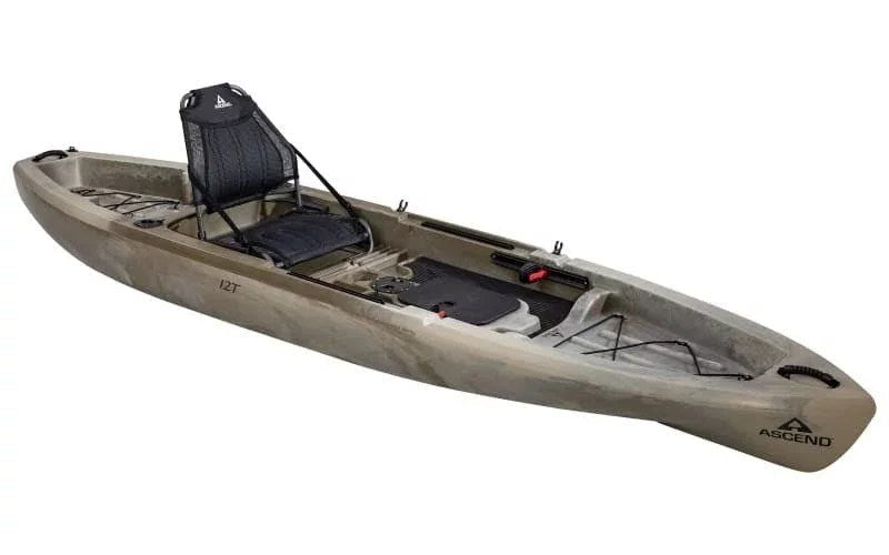 Ascend 12T Sit-On-Top Kayak – Stable &amp; Spacious Fishing and Recreation Kayak