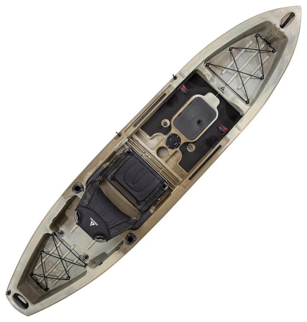 Ascend 12T Sit-On-Top Kayak – Stable &amp; Spacious Fishing and Recreation Kayak