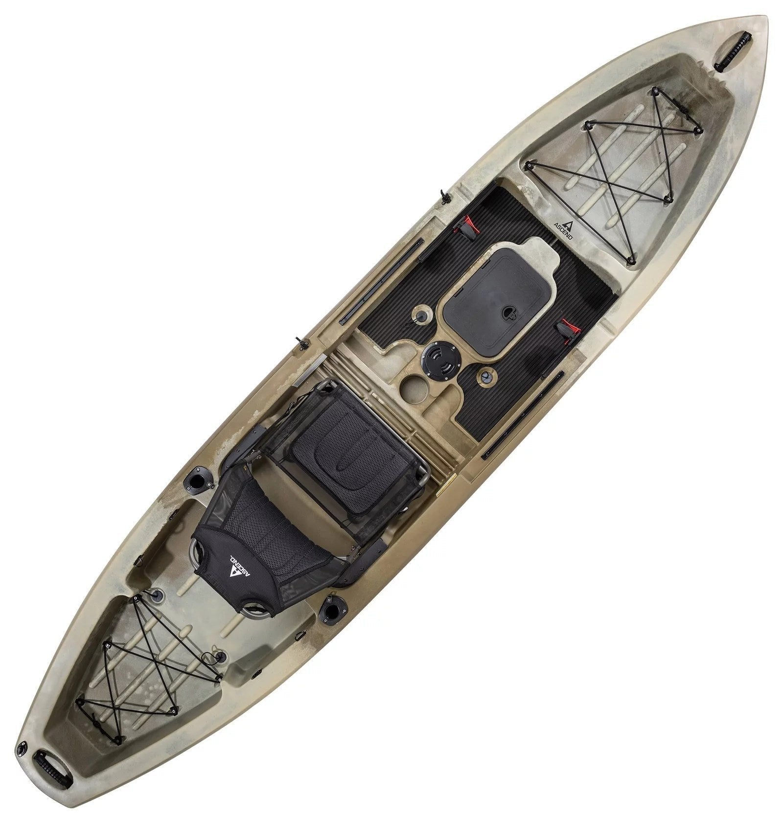 Ascend 12T Sit-On-Top Kayak – Stable &amp; Spacious Fishing and Recreation Kayak